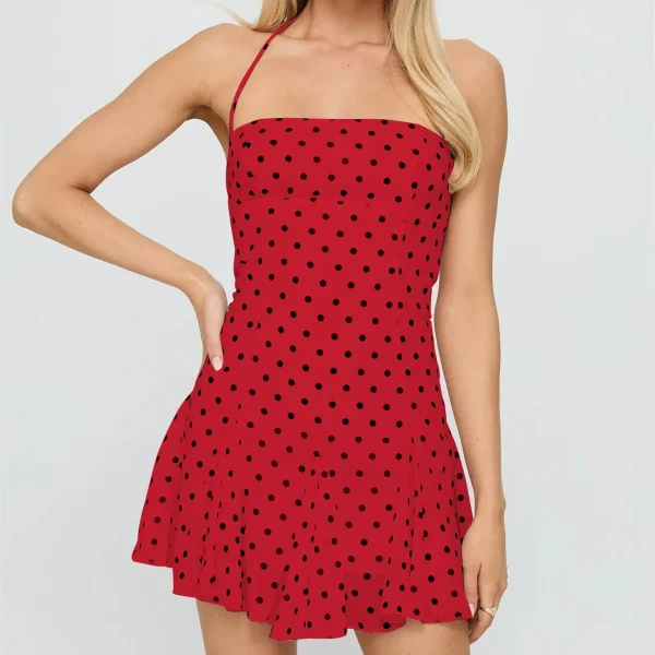mini robe tendance rouge