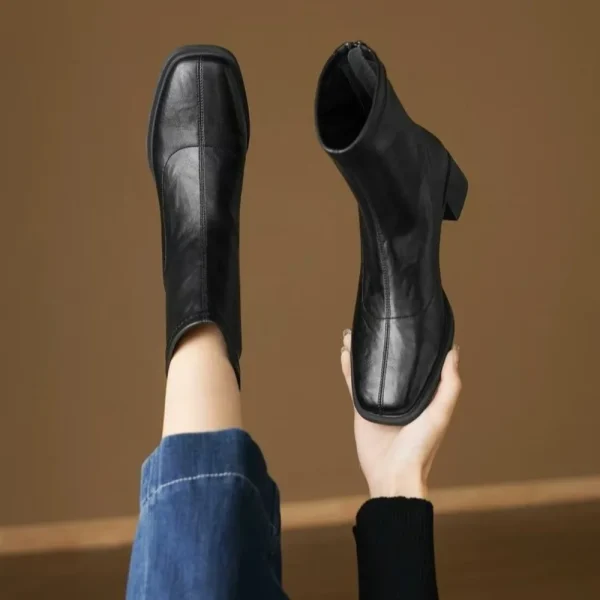 Bottines Kimberley Noir en cuir élégant